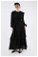 Zulays - Asymmetrical Chiffon Dress Black