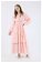 Zulays - Asymmetrical Chiffon Dress Powder Pink