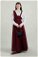 Zulays - Asymmetrical Strap Salopet Dress Claret Red