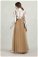Asymmetrical Strap Salopet Dress Stone - Thumbnail