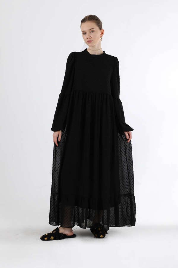 Avril Chiffon Dress Black