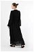 Avril Chiffon Dress Black - Thumbnail