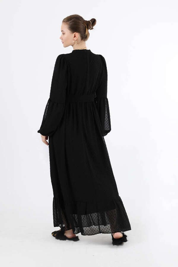 Avril Chiffon Dress Black