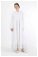 Avril Chiffon Dress White - Thumbnail