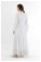 Avril Şifon Elbise Beyaz - Thumbnail