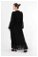 Avril Şifon Elbise Siyah - Thumbnail