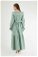 Baby Collar Belted Dress Mint - Thumbnail