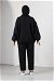 Baklava Patterned Sweat Suit Black - Thumbnail