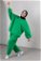 Baklava Patterned Sweat Suit Green - Thumbnail