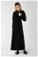 Zulays - Balloon Sleeve Dress Black