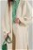 Balloon Sleeve Kimono Suit Cream - Thumbnail