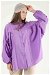 Balloon Sleeve Shirt Lilac - Thumbnail