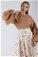 Balloon Sleeve Skirt Suit Camel - Thumbnail