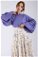Balloon Sleeve Skirt Suit Lilac - Thumbnail
