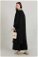 Balon Kol Kimono Takım Siyah - Thumbnail