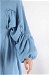 Bat Sleeve Loose Dress Baby Blue - Thumbnail