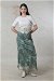 Batik Desenli Tül Etek Mint - Thumbnail