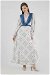 Sash Detailed Dress İndigo - Thumbnail