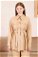 Zulays - Belted Oversize Suit Beige