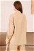 Belted Oversize Suit Beige - Thumbnail