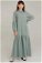Belted Sleeve Detailed Dress Mint - Thumbnail