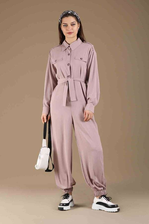 Belted Sports Overalls Powder
