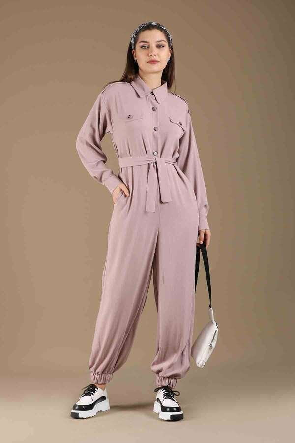 Belted Sports Overalls Powder