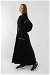 Biye Detaylı Elbise Siyah - Thumbnail