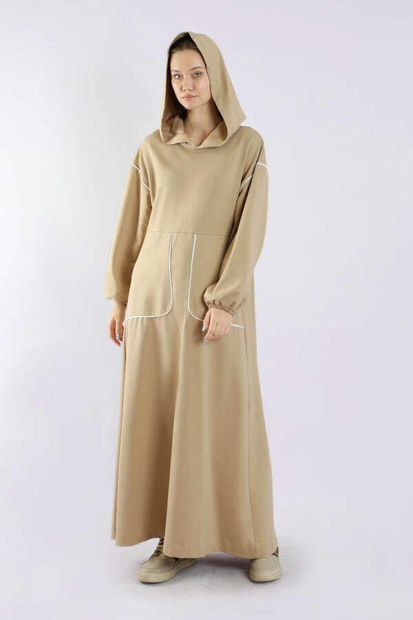 Zulays - Biye Detaylı Elbise Taş