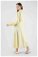 Embroidered Skirt Suit Lemon - Thumbnail