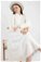 Zulays - Embroidered Skirt Suit White