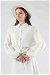Embroidered Skirt Suit White - Thumbnail