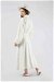 Embroidered Skirt Suit White - Thumbnail