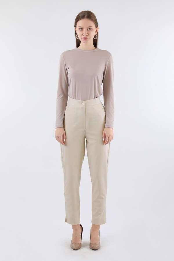 Zulays - Cigarette Trousers Stone