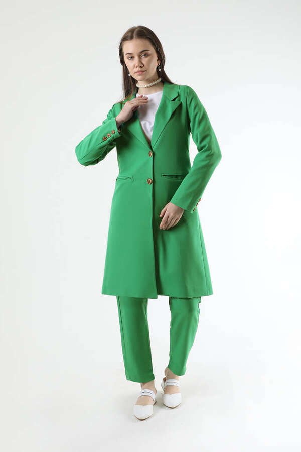 Classic Blazer Jacket Suit Green