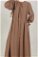 Classic Dress Abaya Camel - Thumbnail