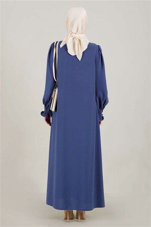 Classic Dress Abaya Navy Blue