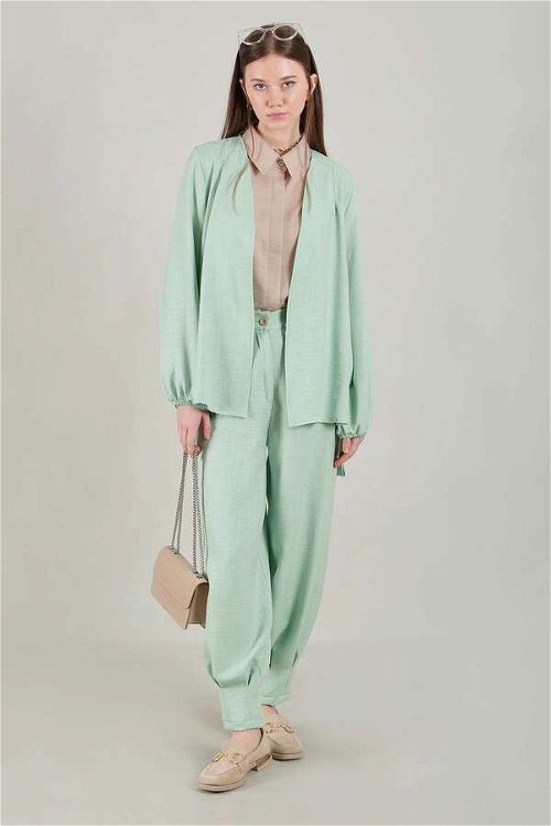Zulays - Classic Kimono Suit Aqua Green