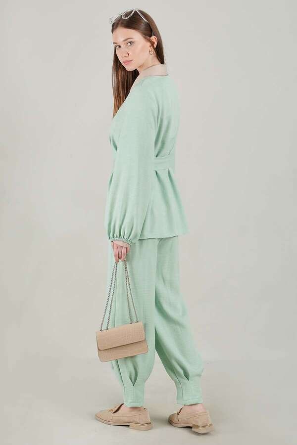 Classic Kimono Suit Aqua Green
