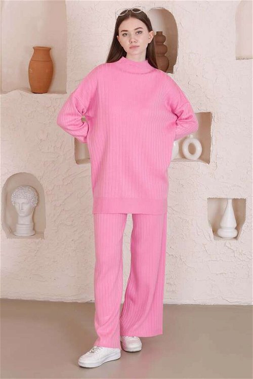 Classic Knitwear Suit Pink