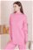 Classic Knitwear Suit Pink - Thumbnail