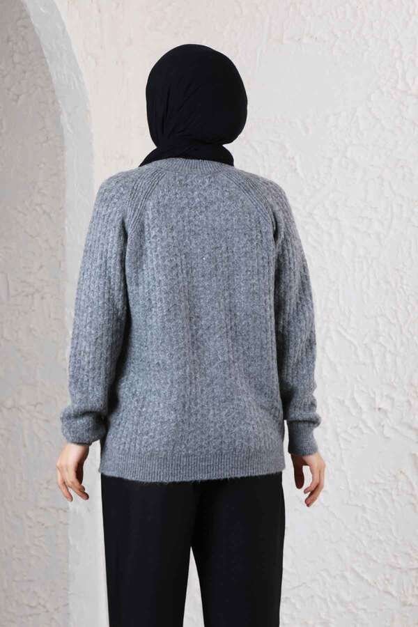 Classic Short Knitwear Sweater Gray