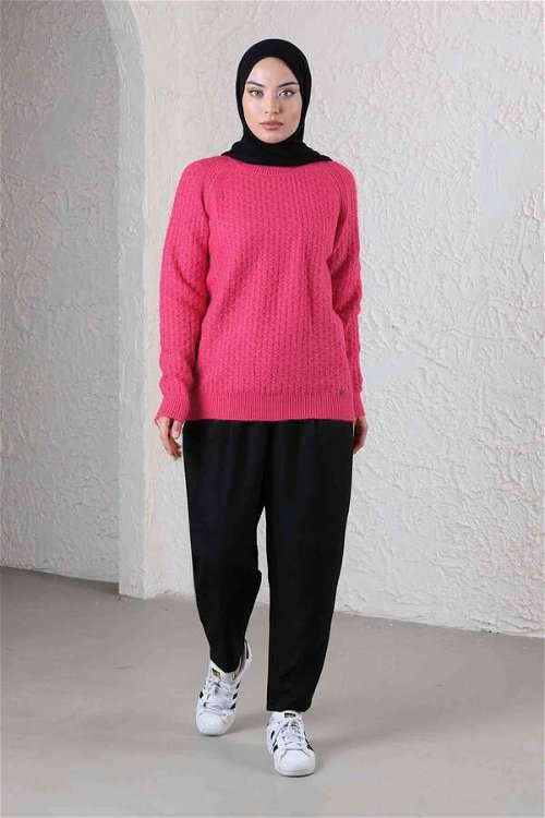 Classic Short Knitwear Sweater Pink