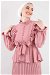 Ruffle Collar Suit Powder Pink - Thumbnail