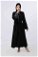 Zulays - Cuff Slit Abaya Suit Black