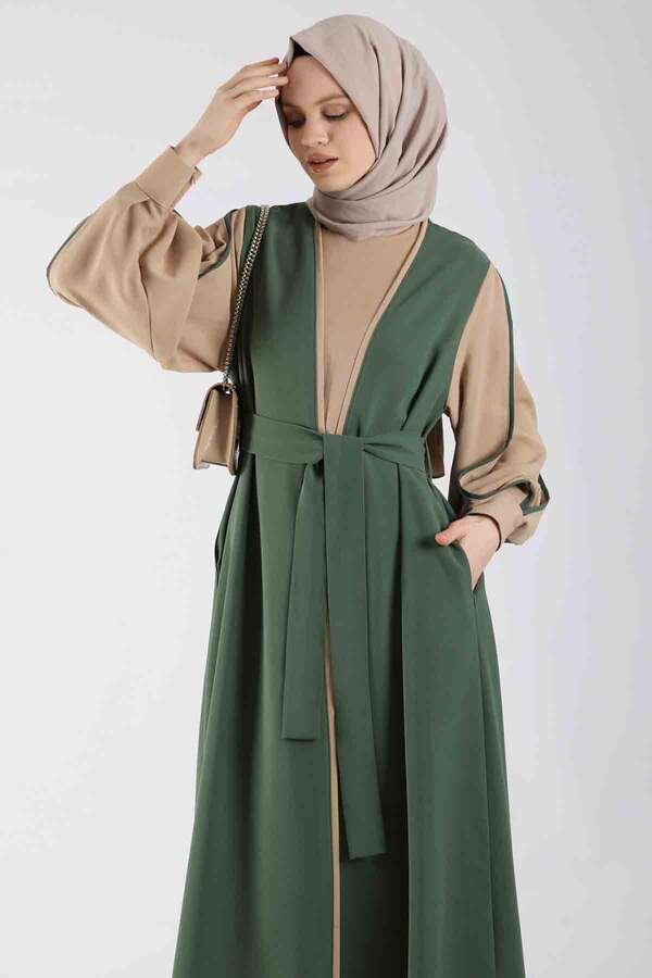 Dress Abaya Suit Khaki