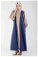 Zulays - Dress Abaya Suit Sax Blue