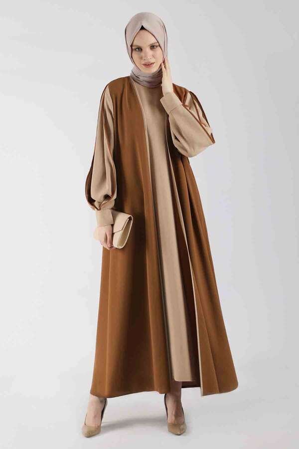 Dress Abaya Suit Tan
