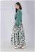 Ebru Patterned Skirt Set Mint Green - Thumbnail