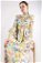 Ebruli Patterned Dress Mustrad - Thumbnail